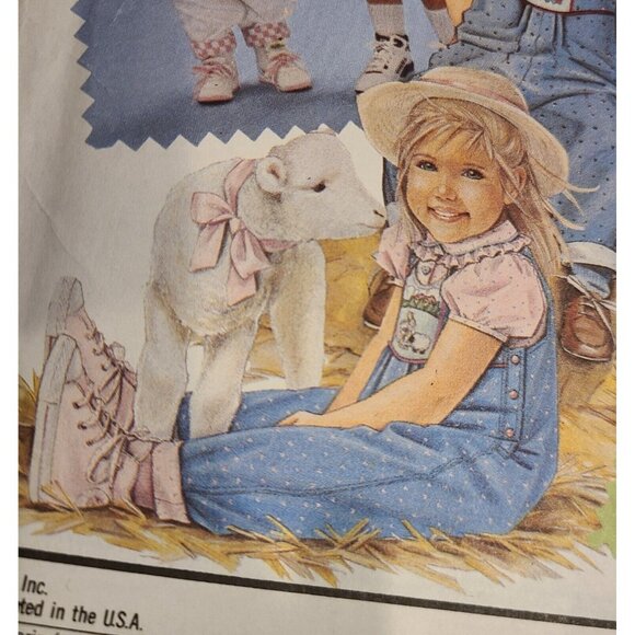 Simplicity 7251 Toddler Overalls Shortalls Jacket Sewing Pattern Size 1-4 Uncut - Picture 4 of 10